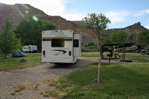 Island Acres Campground James M Robb Colorado River State Park Grand Junction Colorado Womo Abenteuer