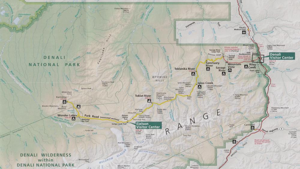 Denali Park Road Map Teil 6: Rotgelbe Tundra Im Denali Nationalpark | Womo-Abenteuer