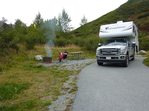 Government Peak Riversite Campground , Hatcher Pass Road, Alaska | Womo ...