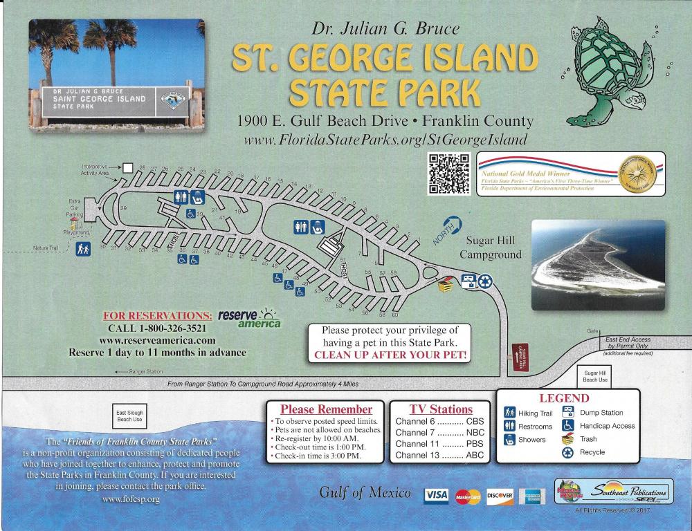 St George Island State Park Map
