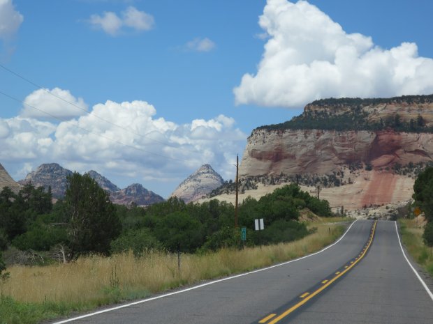 Zufahrt in den Zion NP