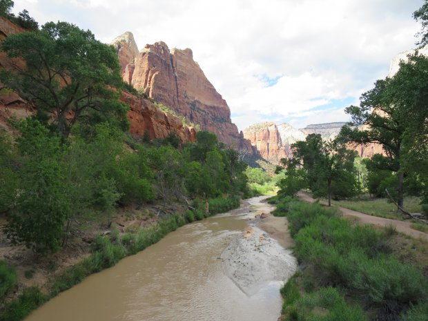 Virgin River nach Regenfall